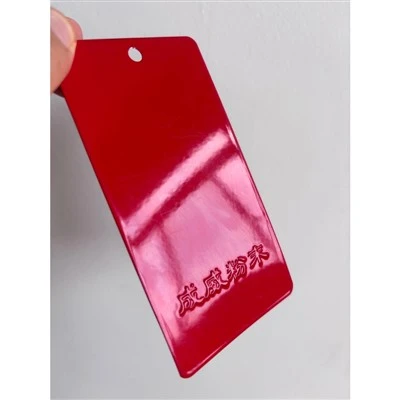 Poudre rouge brillante pour application de cric de voiture